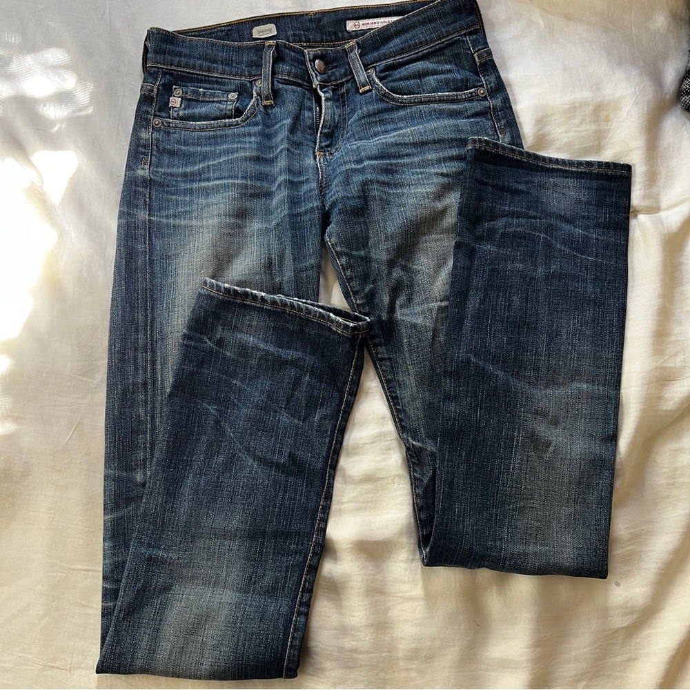 AG jeans dark wash “tomboy” boyfriend jeans